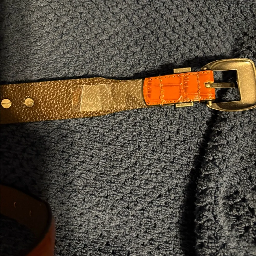 Mens University of Oklahoma‎ leather belt